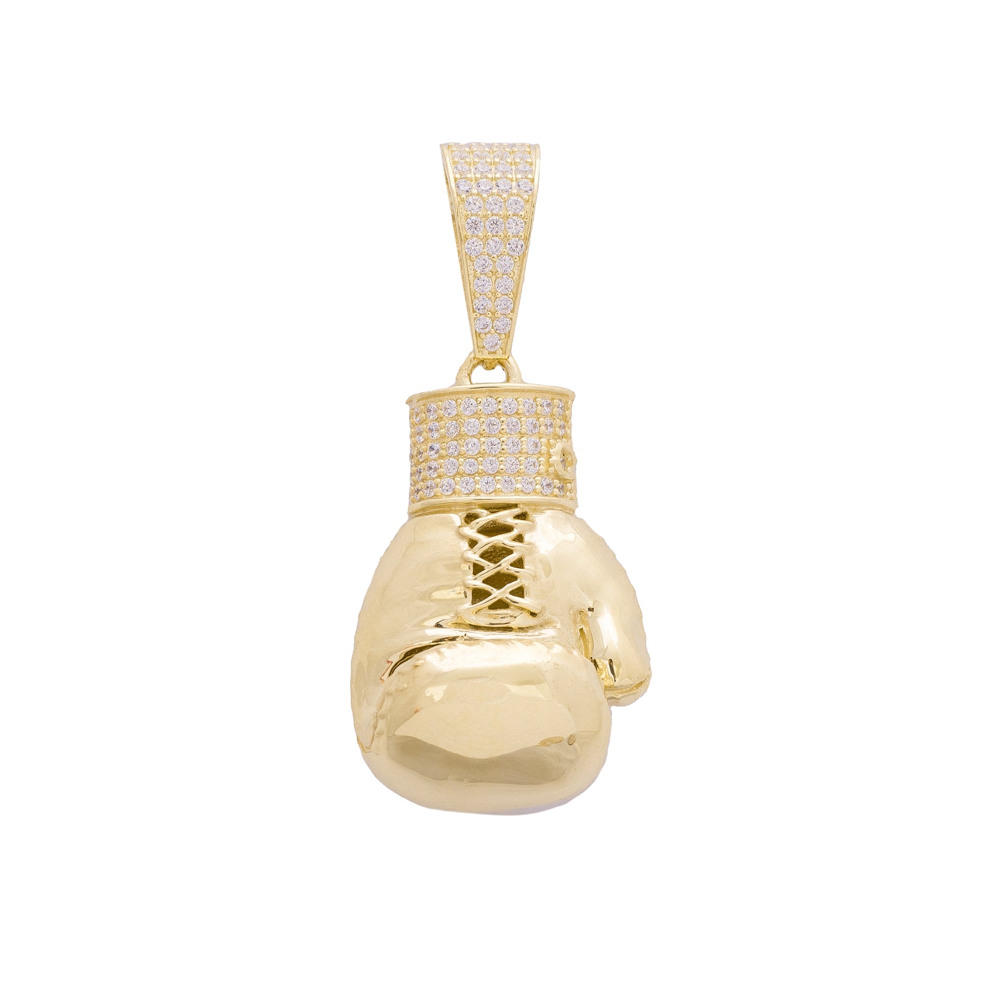 Golden gloves store pendant