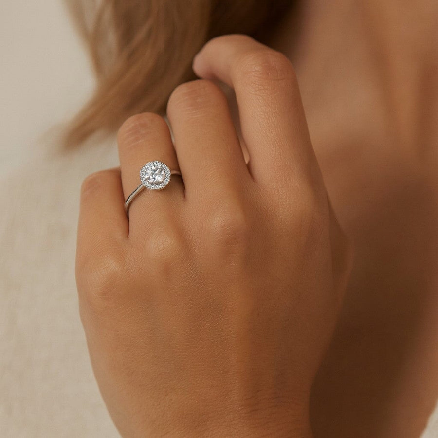 10KT Gold Luxury Round Ring Ring Bijoux Signé Luxo 