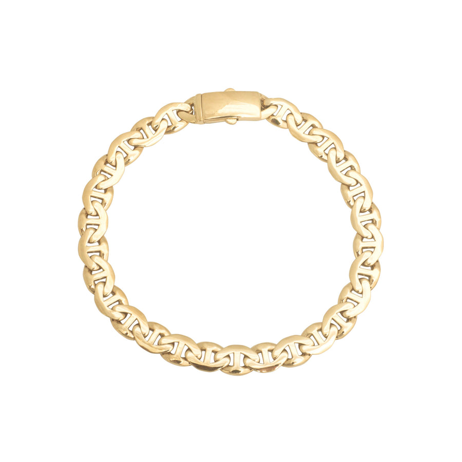 10KT Gold Mariner Bracelet 010 Bracelet Bijoux Signé Luxo 