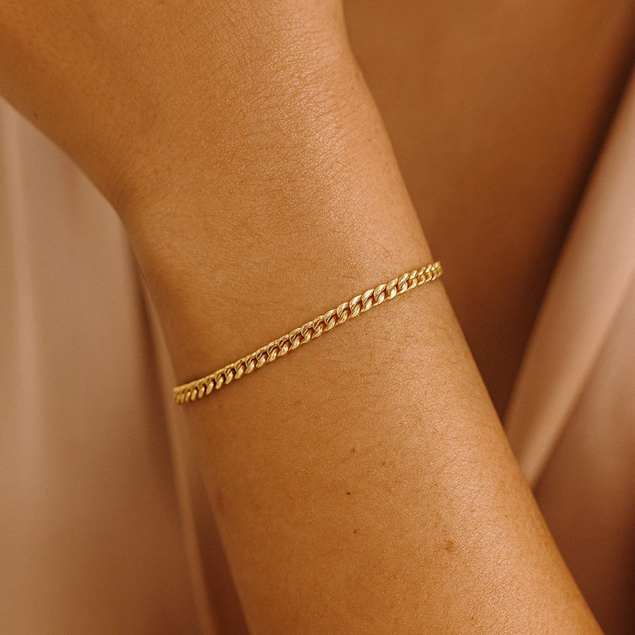 10KT Gold Miami Cuban Bracelet Bracelet Bijoux Signé Luxo 2.8 mm 