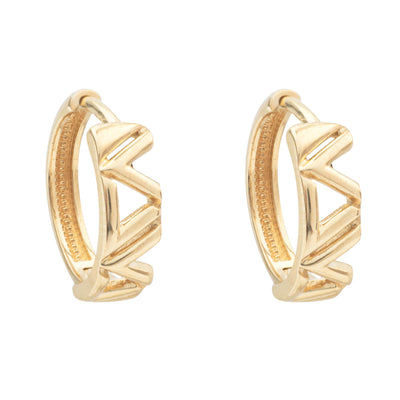 10KT Gold Monogram Huggies