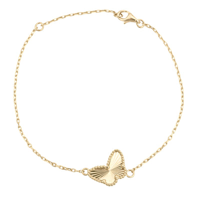 10KT Gold Vintage Butterfly Bracelet