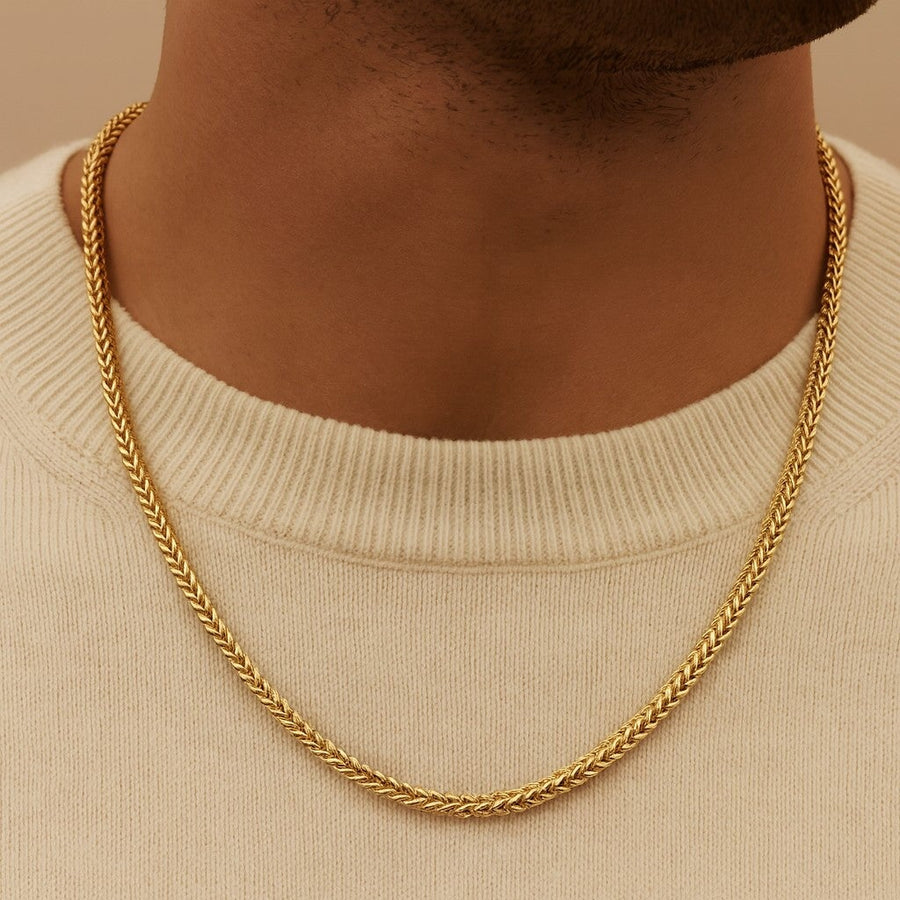 10KT Yellow Gold Franco Chain Bijoux Signé Luxo 3.5 mm 20" 