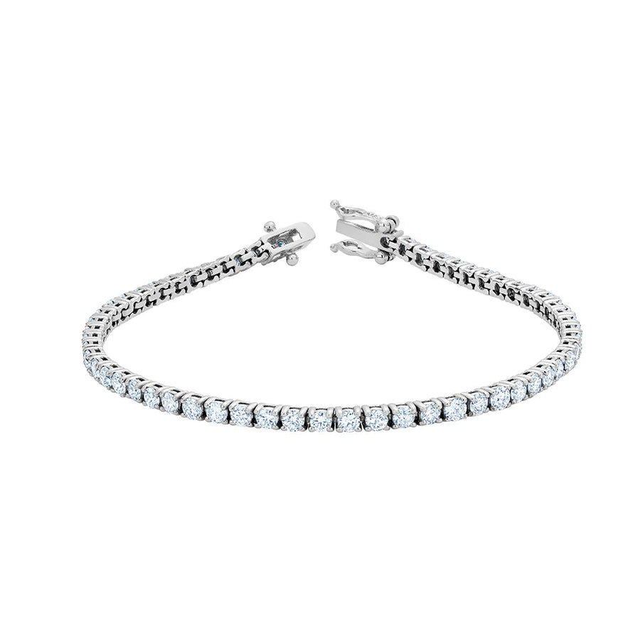 14KT Lab Diamond Tennis Bracelet Bracelet Bijoux Luxo 1.0 ctw 