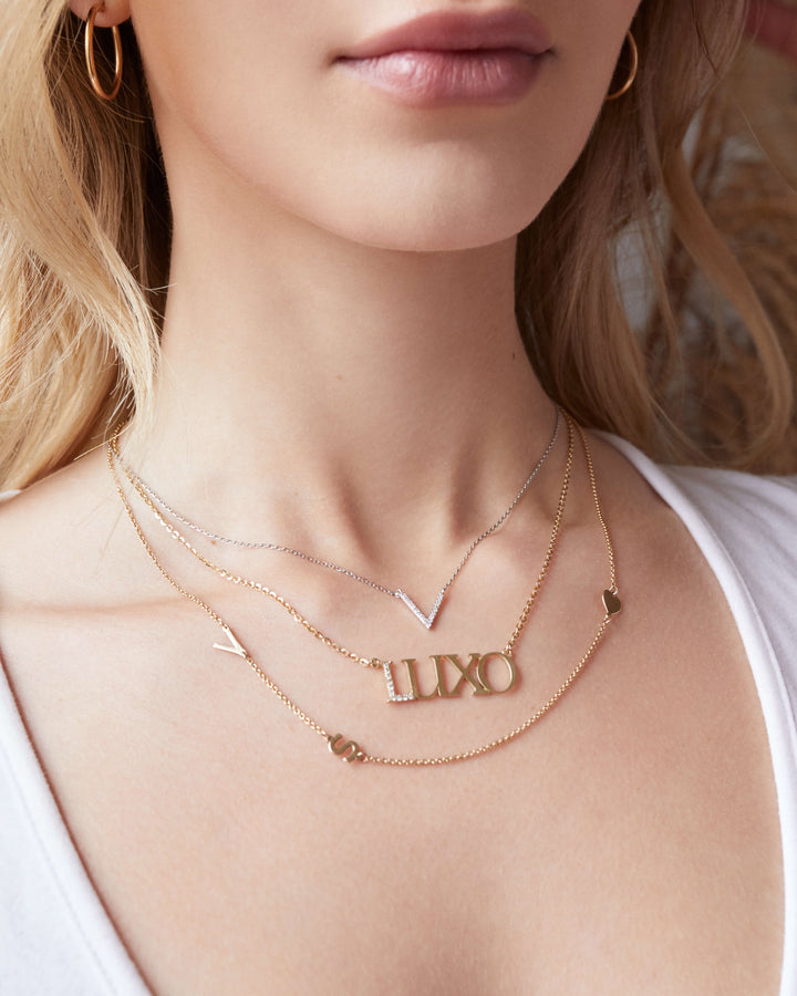 10k Gold Carrie Necklace Gold Personalized Gold Name Necklaces For