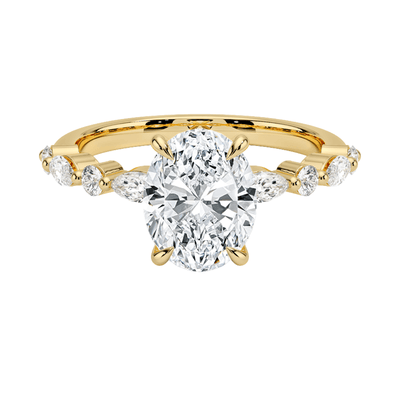 Oval Lab Diamond Engagement Ring