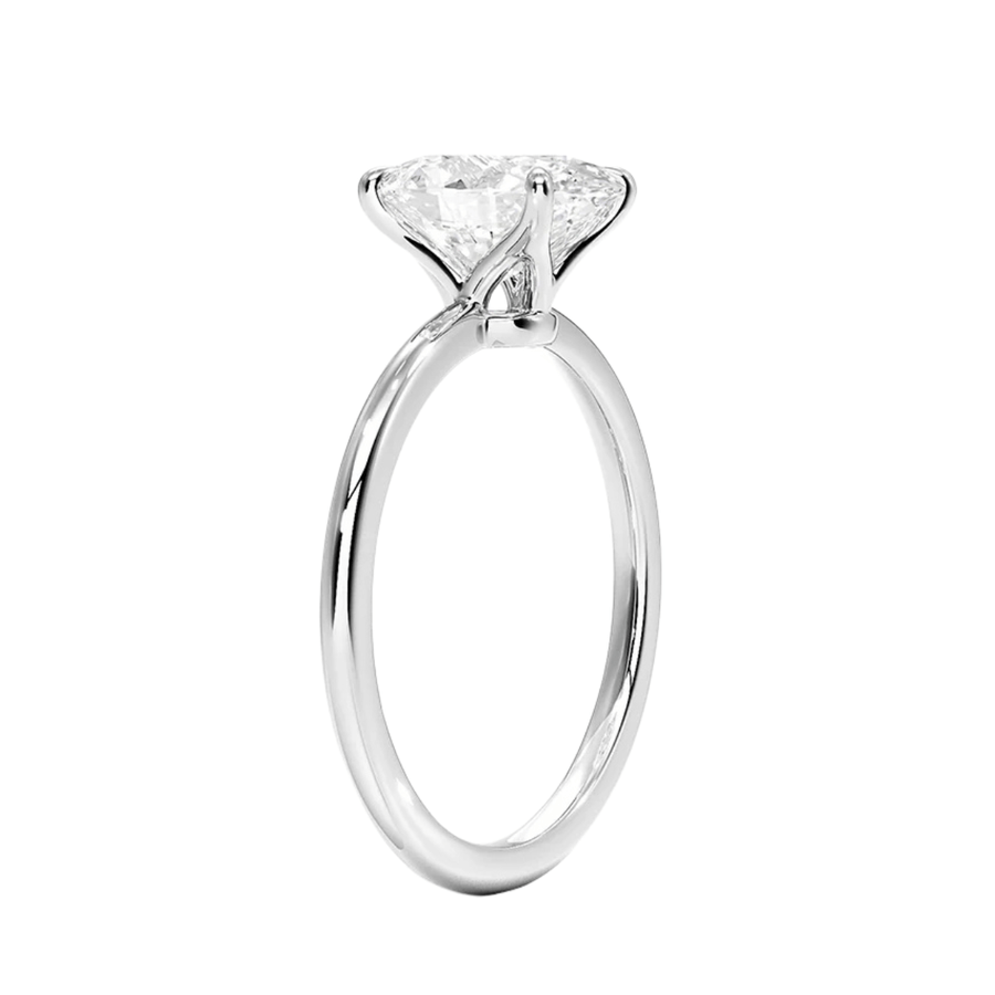 Oval Lab Diamond Engagement Ring Bijoux Luxo 