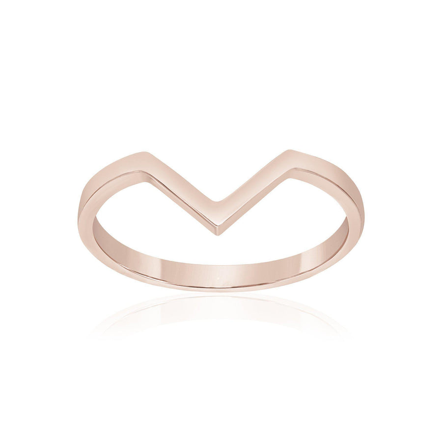 10KT Gold Aigrette Ring 015 Ring Bijoux Signé Luxo 5 ROSE GOLD 