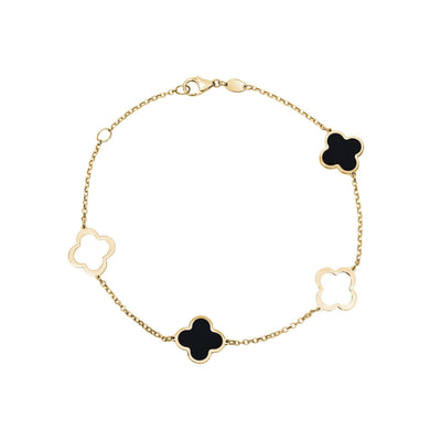 10KT Gold Clover Bracelet