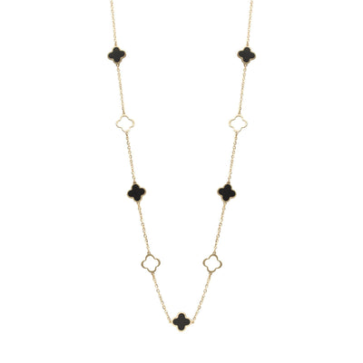10KT Gold Clover Necklace
