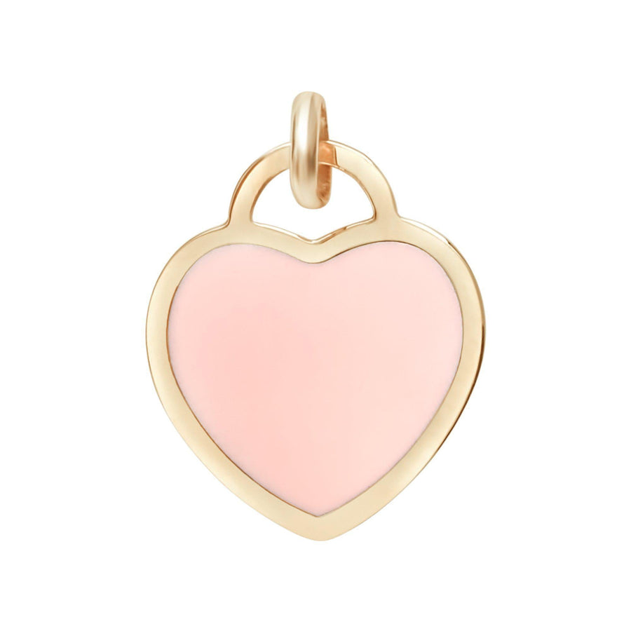 10KT Gold Coloured Heart Pendant 040 Pendant Bijoux Signé Luxo Pink 