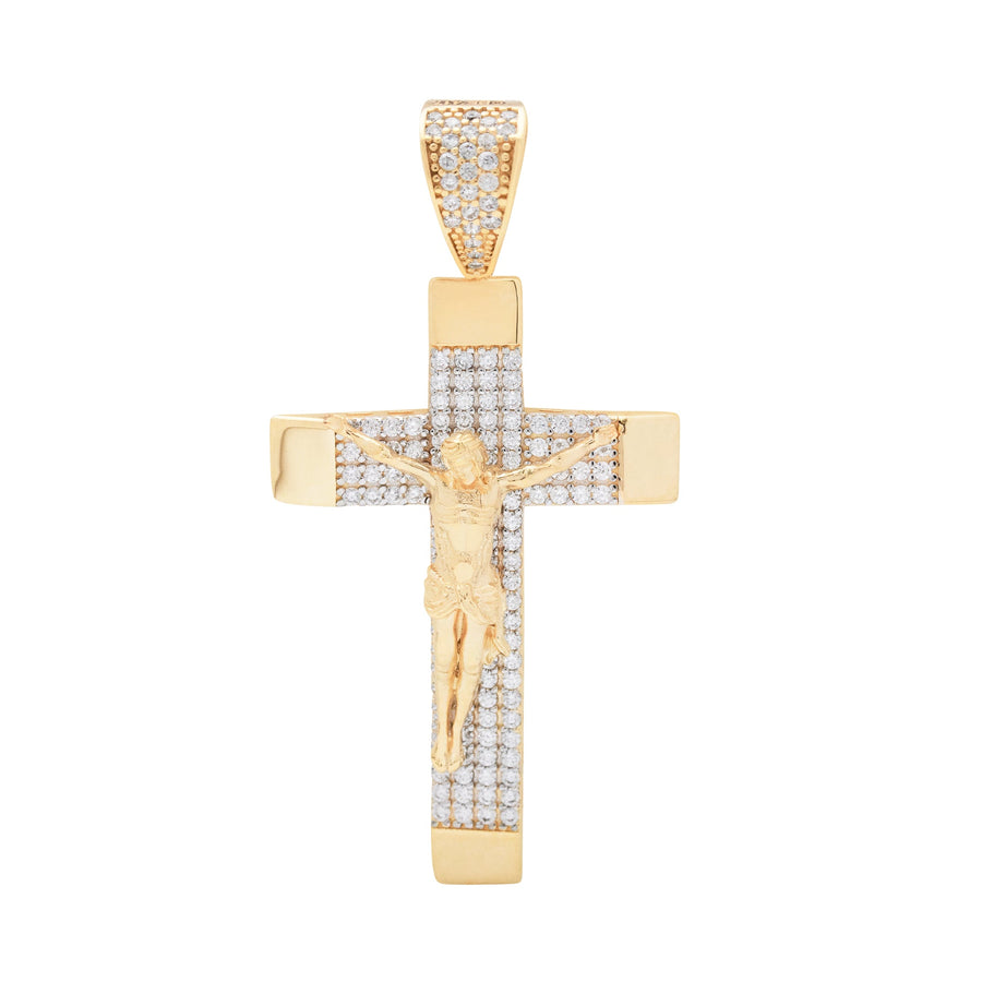 10KT Gold Cross Pendant 023 Pendant Bijoux Signé Luxo 