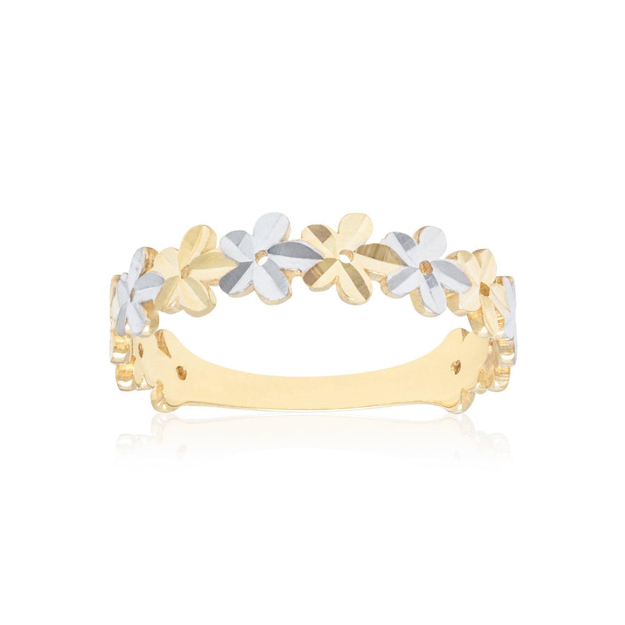 10KT Gold Daisy Ring 090 Ring Bijoux Signé Luxo 