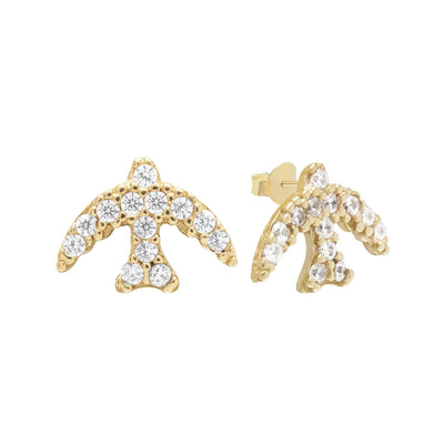 10KT Gold Dove Studs