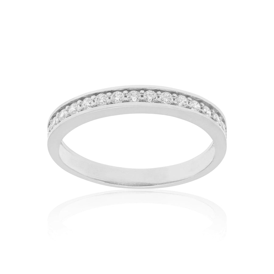 10KT Gold Eternity Ring 026 Ring Bijoux Signé Luxo 5 WHITE GOLD 