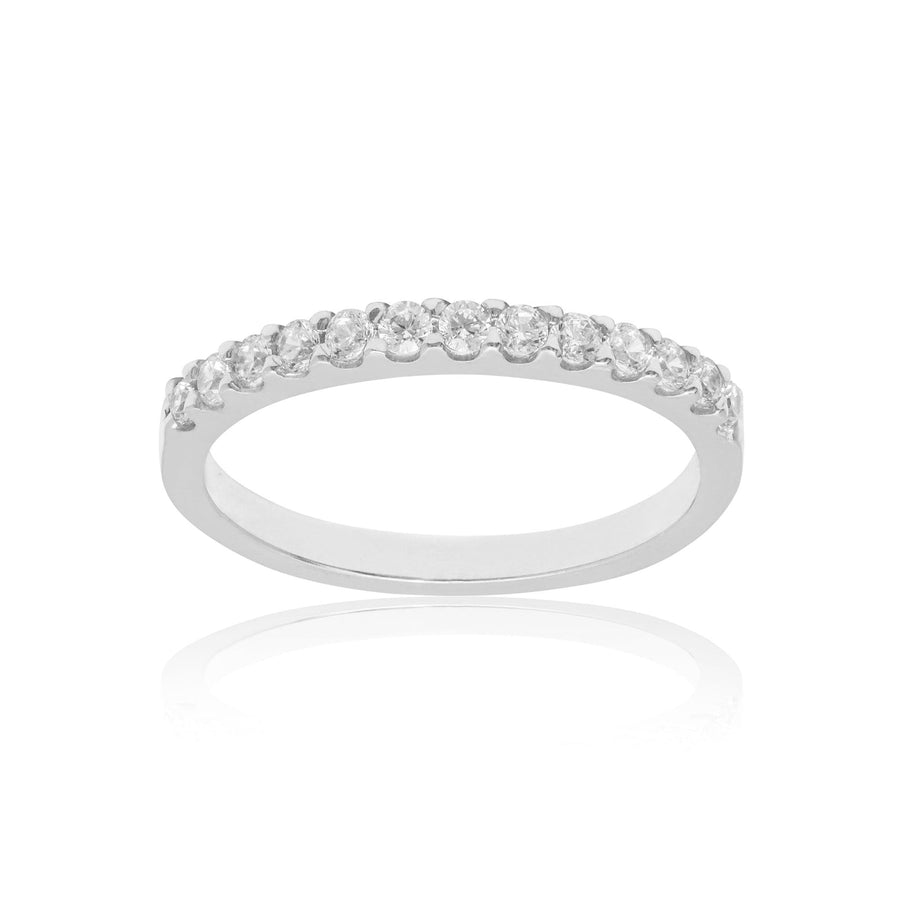 10KT Gold Eternity Ring 098 Ring Bijoux Signé Luxo 5 WHITE GOLD 