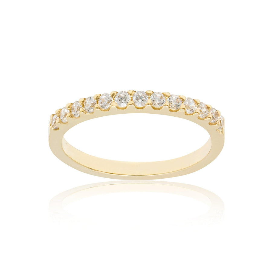 10KT Gold Eternity Ring 098 Ring Bijoux Signé Luxo 5 YELLOW GOLD 