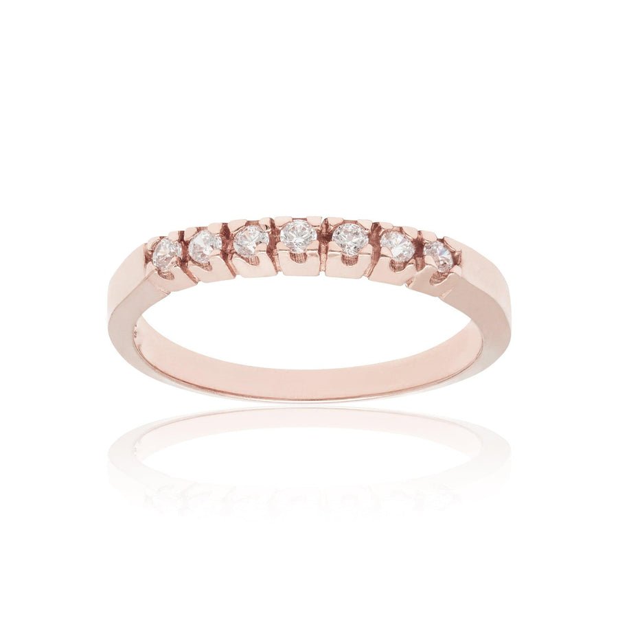 10KT Gold Eternity Ring 099 Ring Bijoux Signé Luxo 5 ROSE GOLD 