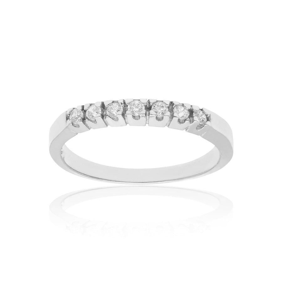 10KT Gold Eternity Ring 099 Ring Bijoux Signé Luxo 5 WHITE GOLD 