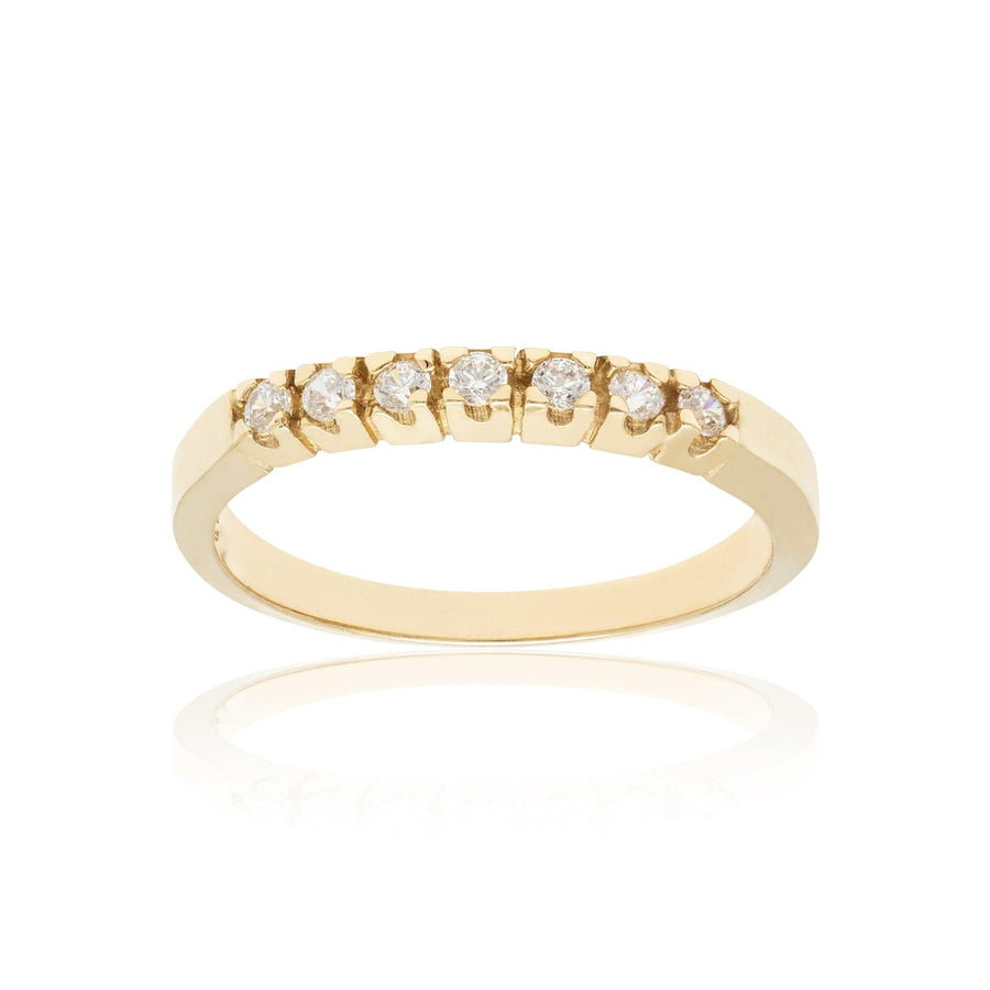 10KT Gold Eternity Ring 099 Ring Bijoux Signé Luxo 5 YELLOW GOLD 