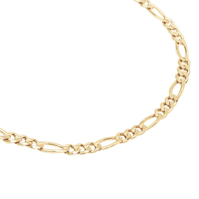 10KT Solid Gold Figaro Bracelet