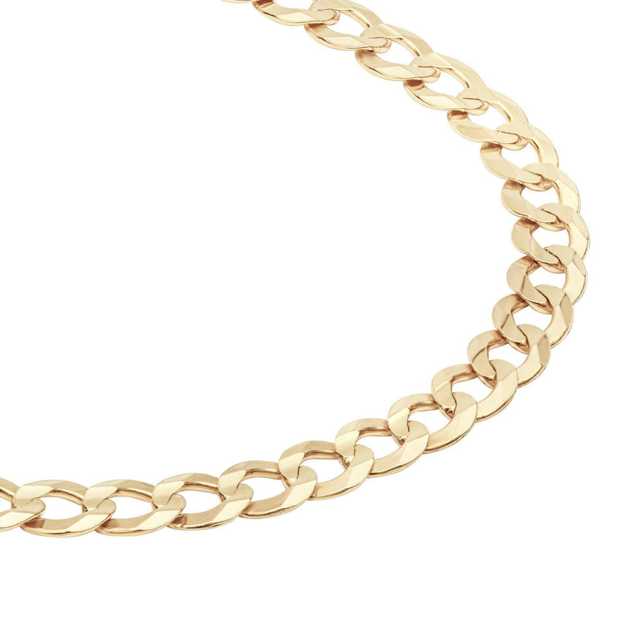 10KT Gold Gentle Curb Bracelet 004 Bracelet Bijoux Signé Luxo 