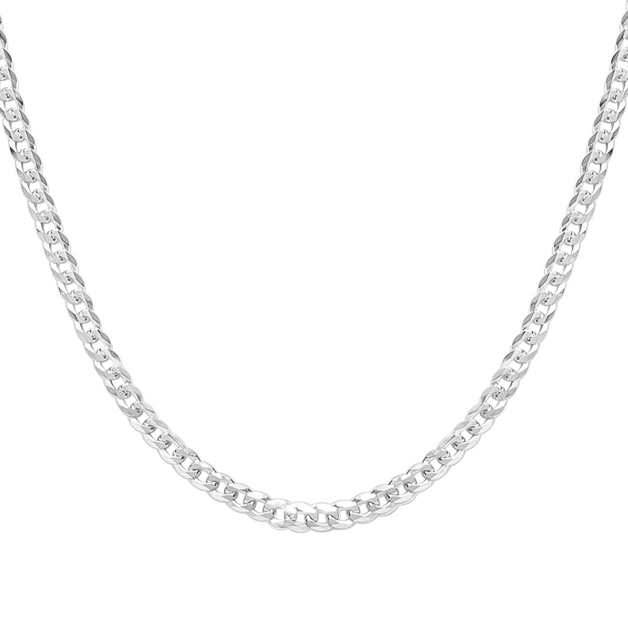 10KT Gold Gentle Curb Chain 006 Necklace Bijoux Signé Luxo 