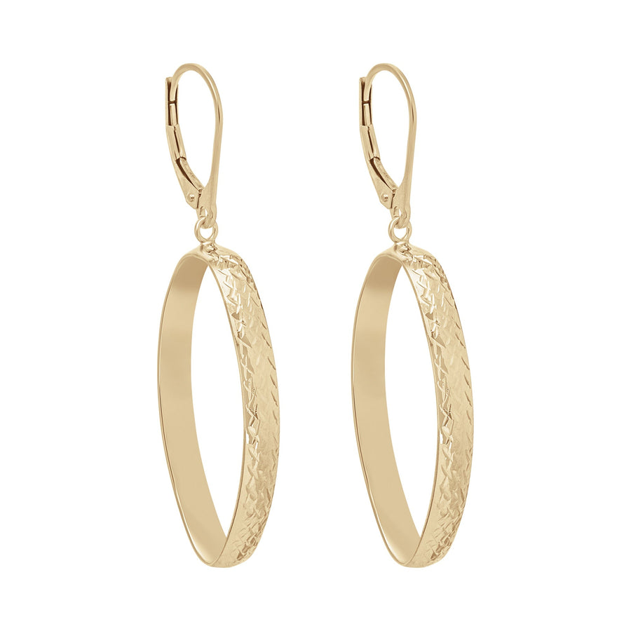 10KT Gold Gianna Dangling 116 Earrings Bijoux Signé Luxo 
