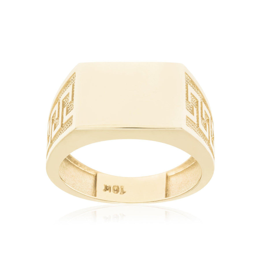 10KT Gold Greek Ring 024 Ring Bijoux Signé Luxo 8 
