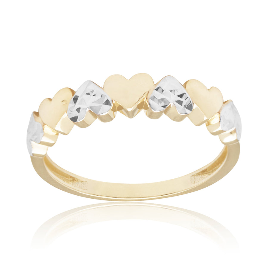 10KT Gold Heart Ring 105 Ring Bijoux Signé Luxo 