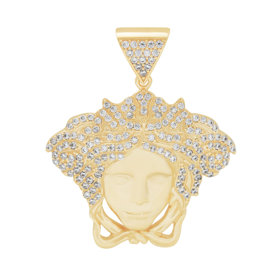 10KT Gold Medusa Pendant 022 Pendant Bijoux Signé Luxo 