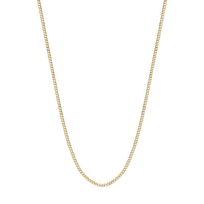 10KT Solid Gold Mini Gentle Curb Chain