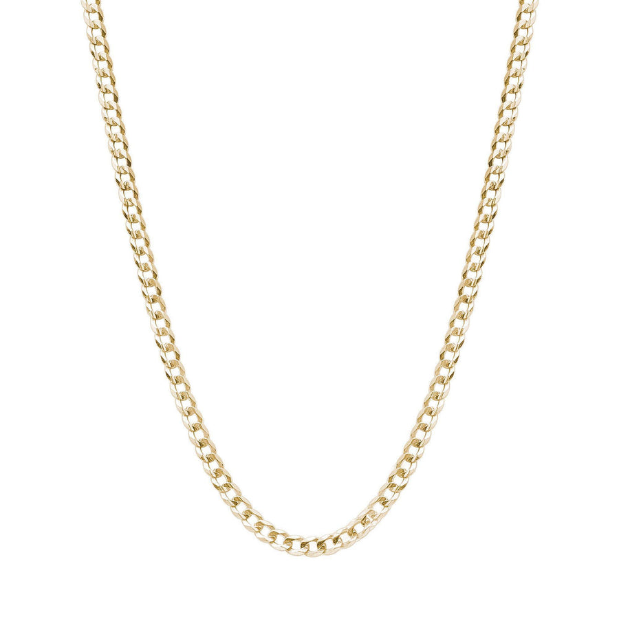 10KT Gold Mini Gentle Curb Chain 006 Bijoux Signé Luxo 