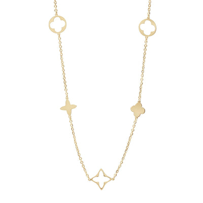 10KT Gold Monogram Necklace