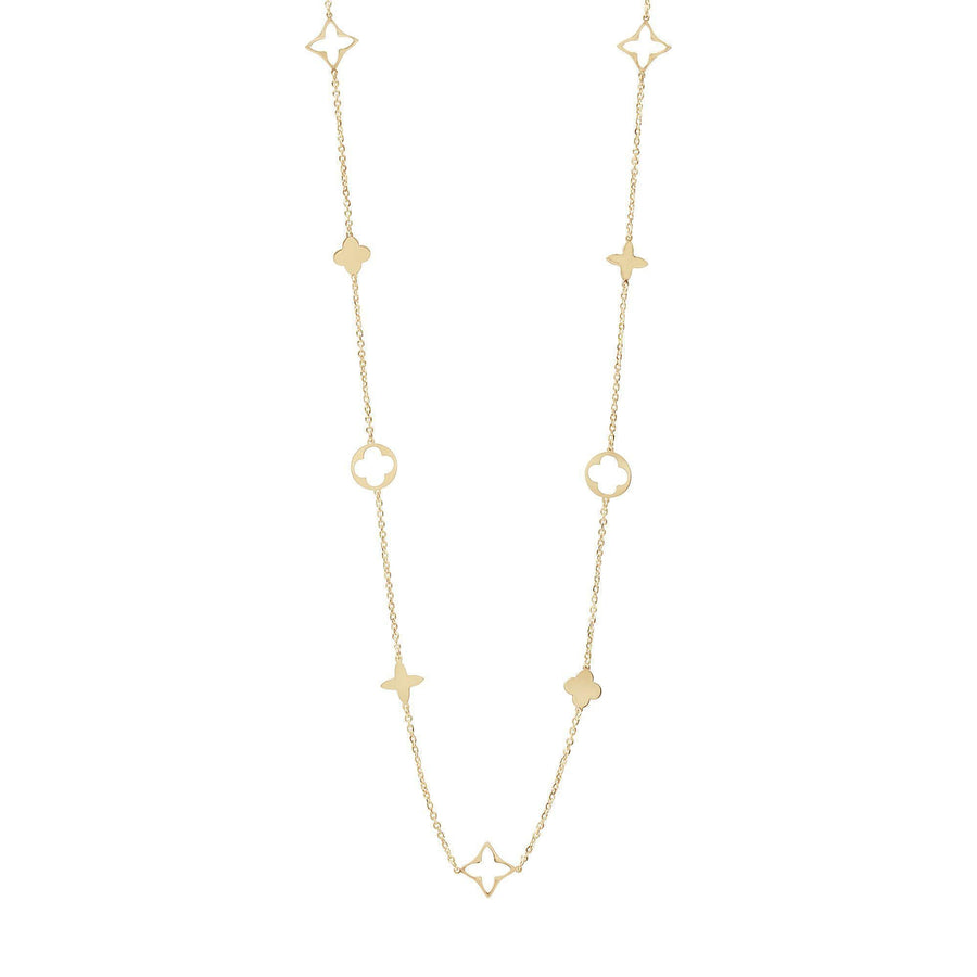 10KT Gold Monogram Necklace 033 Necklace Bijoux Signé Luxo 