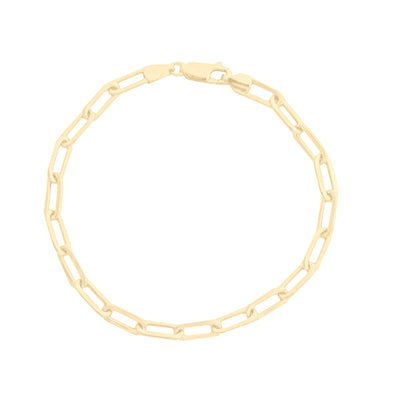10KT Yellow Gold Paperclip Bracelet