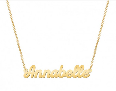 10KT Gold Personalized Name Necklace