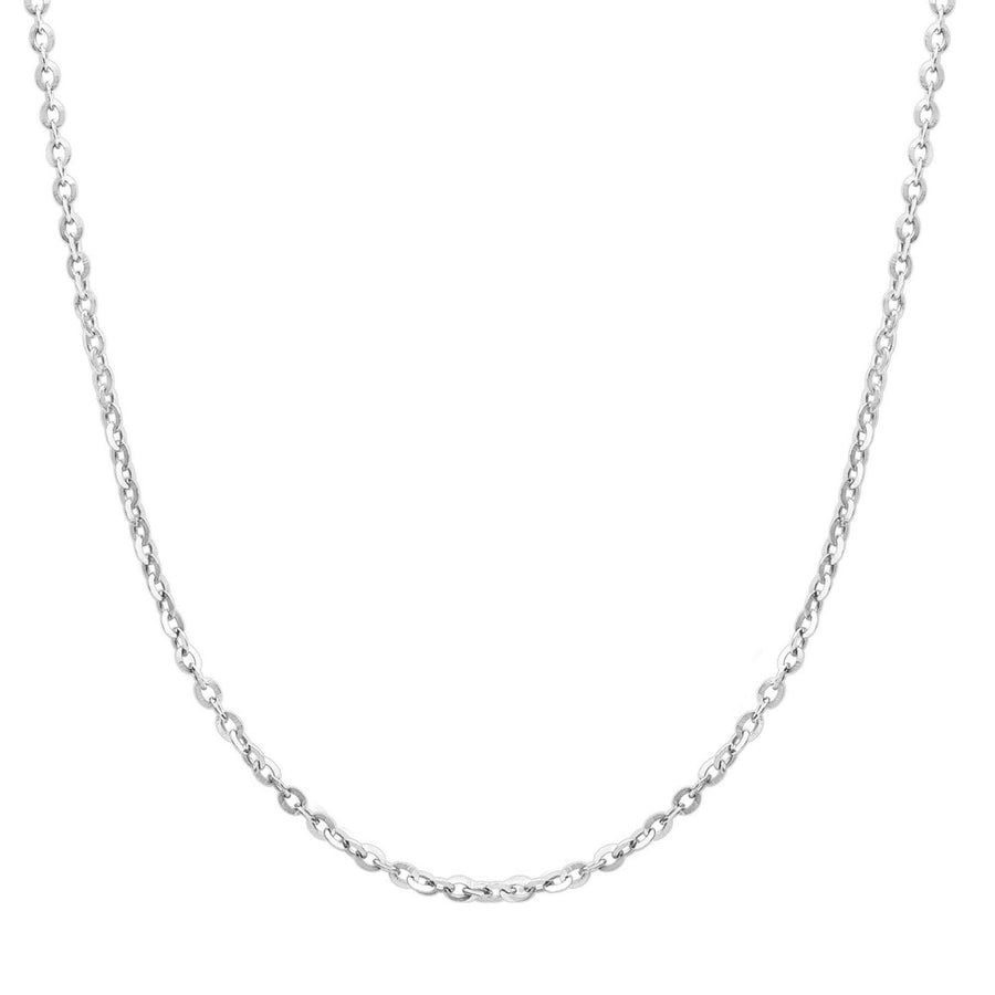 10KT Gold Rolo Chain 007 Necklace Bijoux Signé Luxo 