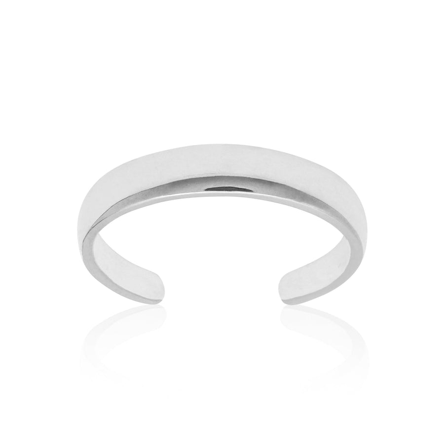 10KT Gold Simple Band Toe Ring 005 Toe Ring Bijoux Signé Luxo White 