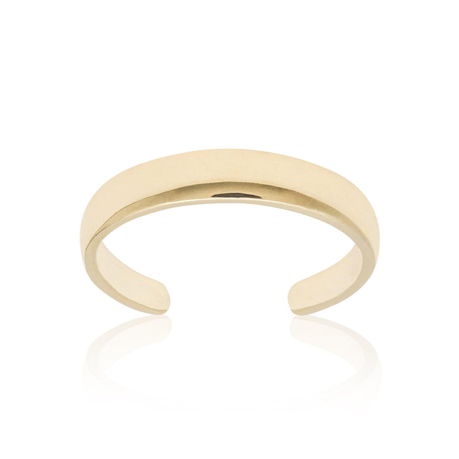10KT Gold Simple Band Toe Ring 005 Toe Ring Bijoux Signé Luxo Yellow 
