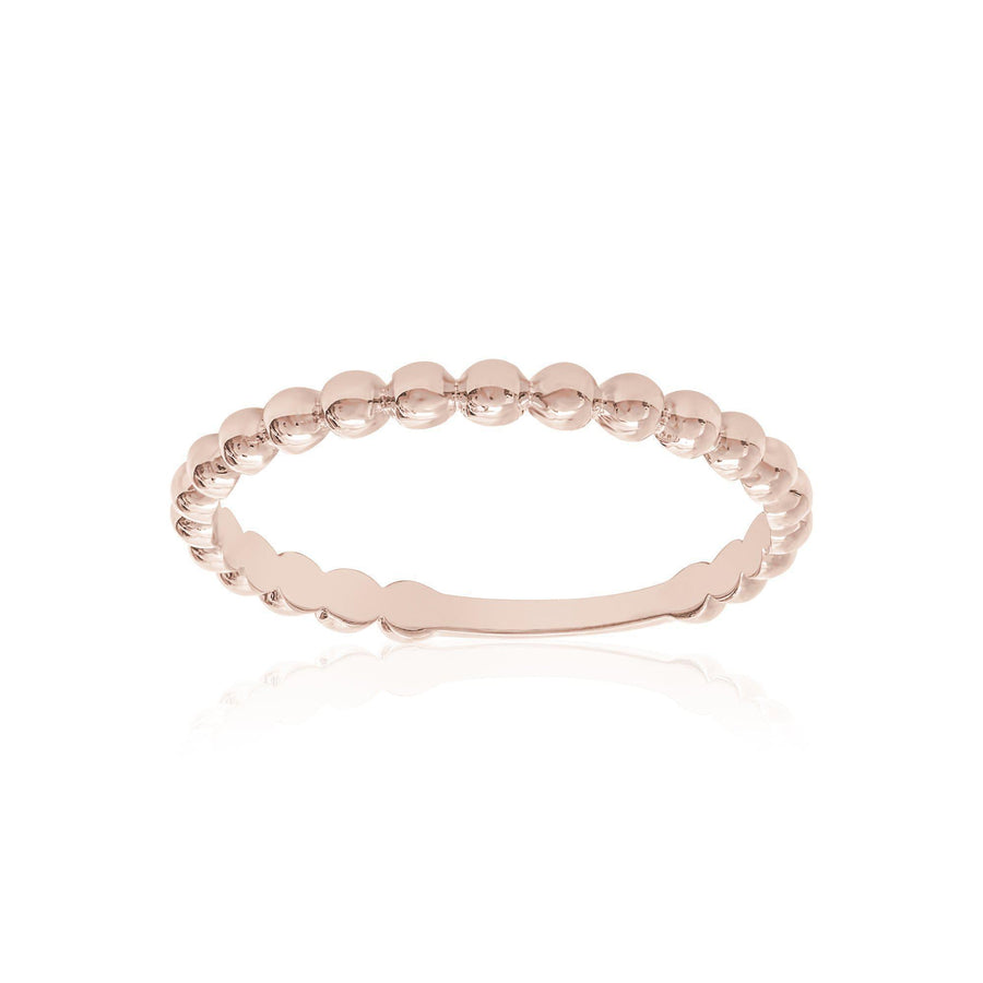10KT Gold Stackable Ring 013 Ring Bijoux Signé Luxo 5 ROSE GOLD 