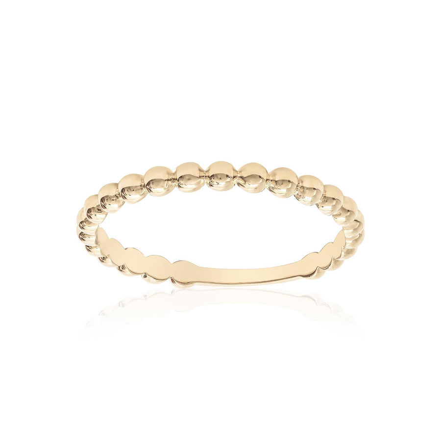 10KT Gold Stackable Ring 013 Ring Bijoux Signé Luxo 5 YELLOW GOLD 