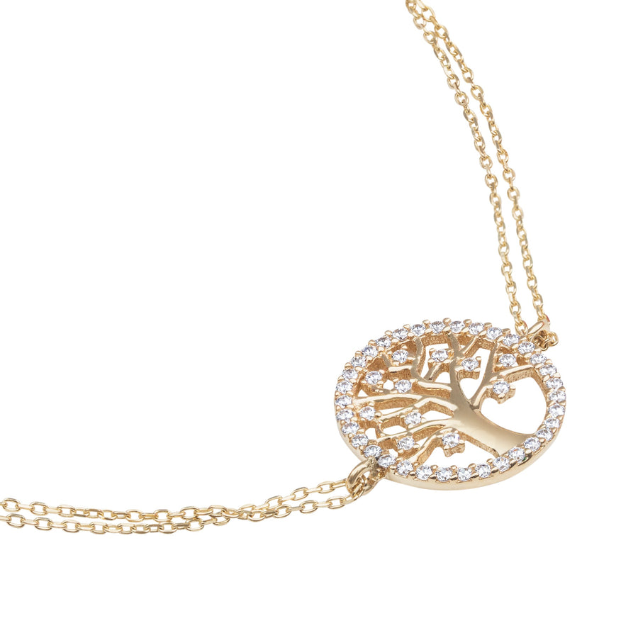 10KT Gold Tree Of Life Bracelet 094 Bracelet Bijoux Signé Luxo 