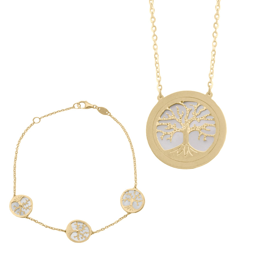 10KT Gold Tree Of Life Necklace 048 Necklace Bijoux Signé Luxo 