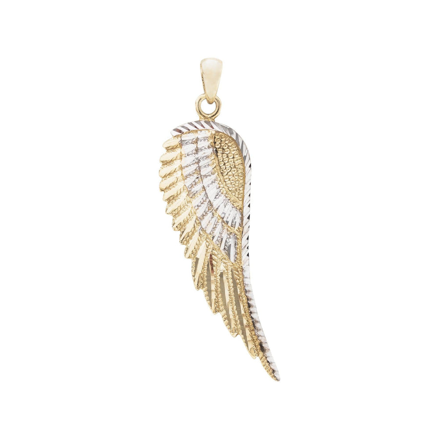 10KT Gold Wing Pendant 018 Pendant Bijoux Signé Luxo 